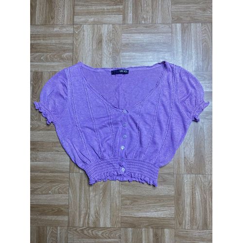 Croc Top En Lin Couleur Mauve Liu Jo (Neuf)