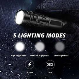 Lampe torche LED puissante XHP50 Torch USB Lampe étanche