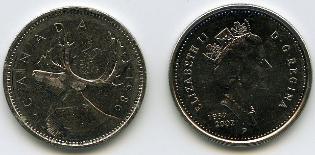 Canada 25 Cents 2002 Elan