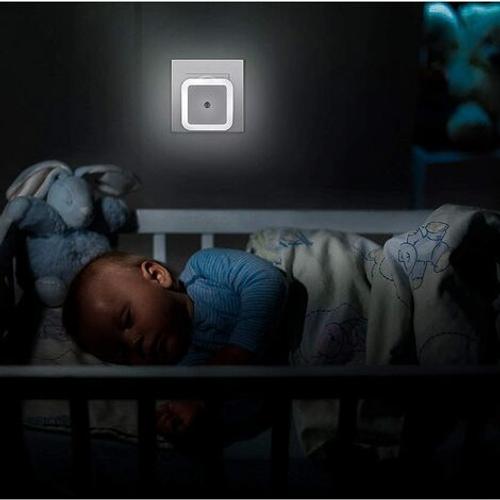 Lot de 6 veilleuses LED automatiques pour enfants, veilleuse bébé avec  capteur de lumière, veilleuse prise