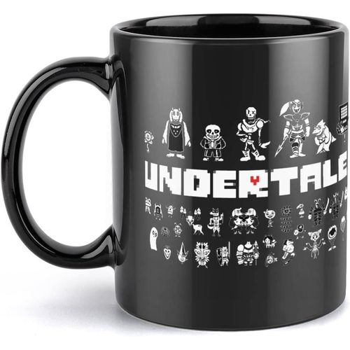 Tasse Undertale Jeu Personnage Tasse À Café Vaisselle Drôle Tasse En Céramique Noire Gobelet Tasse À Thé Tasse De Petit Déjeuner Tasse Cadeau D'anniversaire De Mode Tasse Créative 330 Ml