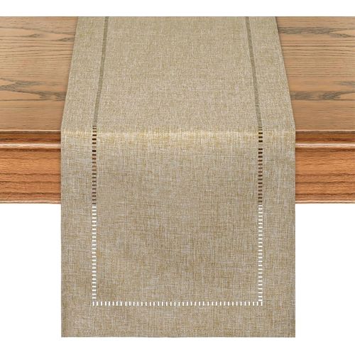 Eryi-Chemin De Table Rustique De 183 Cm De Long, Style Bohème, Ferme, Chemin De Table Basse, Tressé À Rayures, Pour Dîner, Fête, Vacances