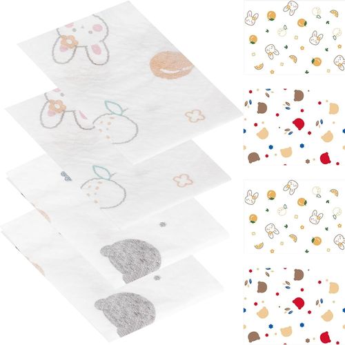 ERYI-Lot De 20 Sets De Table Pour Enfants - Autocollants - Jetables - Pour Les Déplacements, Le Restaurant, Le Thème Des Animaux - Multicolore