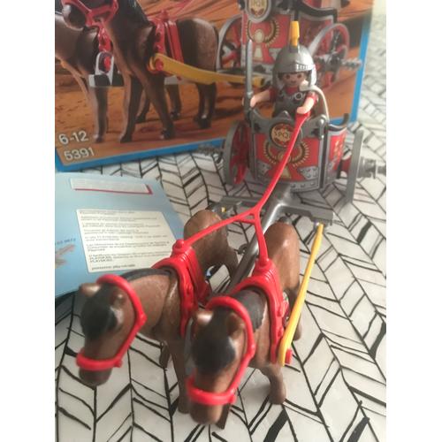 Playmobil History 5391 Char romain avec tribun - Playmobil - Achat