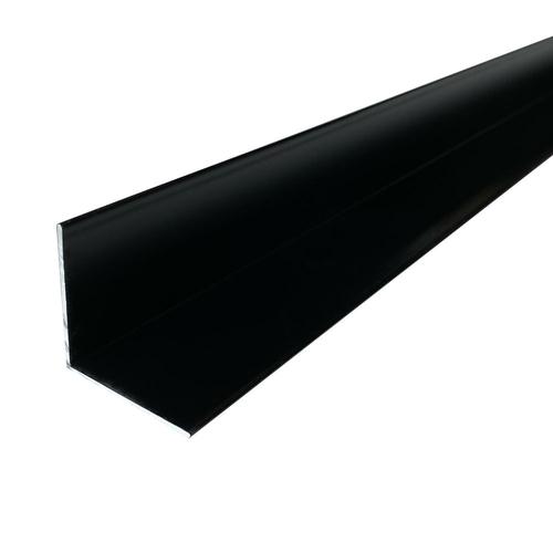 HOMEWELL - Cornière en aluminium 30mm x30mm x1.3mm, lg 1000mm (Laqué noir mat)