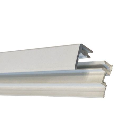 HOMEWELL - Profilés de fixation en aluminium pour miroir de 4 ou 6mm, lg 1000mm (Laqué Blanc Ral 9016)