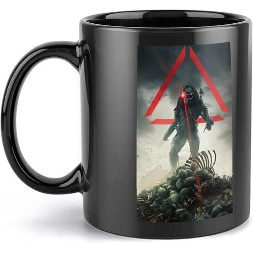 Tasse Predator Tasse À Café De Personnage De Dessin Animé Populaire Populaire Grande Capacité Lisse Facile À Nettoyer Tasse Personnalisée Adaptée Aux Adultes Et Aux Enfants 330 Ml