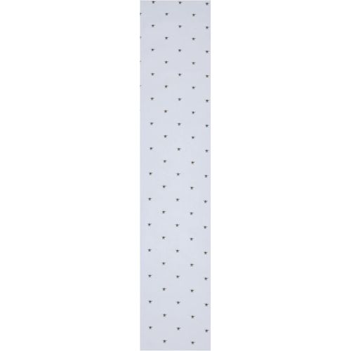Eryi-Chemin De Table 100 % Coton Demi Panama Imprimé Animal Bourdon Pour Décoration De Salle À Manger - Nappe Pour Fête, Banquet, Mariage Et Extérieur - Blanc - 220 Cm X 44 Cm