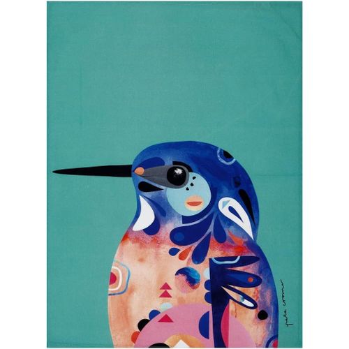 Eryi-Maxwell & Williams - Serviette De Table 100% Coton, Imprimé Martin-Pêcheur À Dos Bleu, Collection Pete Cromer, 50 X 70 Cm - Multicolores