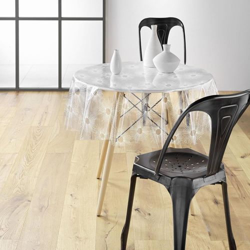 Eryi-, Nappe Cristal Ronde (Diamètre 140 Cm) Soleil, Pvc Imprimé 14 / 100e