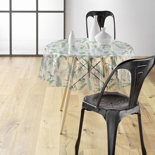 Eryi-, Nappe Cristal Ronde (Diamètre 140 Cm) Aurea, Pvc Imprimé 14 / 100e