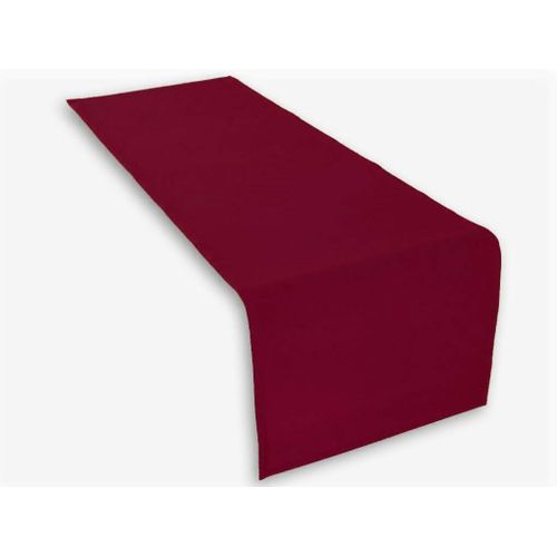 Eryi-1 X Chemin De Table En Couleur Bordeaux 45x150 Cm 100% Coton 285 Gr/Qm. Excellent Qualité. Produit De Marque