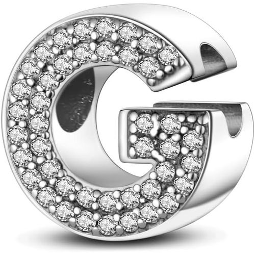 Eryi-Charme Pearl En Forme De Lettre De A À Z Pour Bracelet, En Argent Sterling 925, Compatible Avec Les Bracelets Et Colliers Pandora, Compatible Avec Les Bracelets Européens Pour Femmes Et Filles X