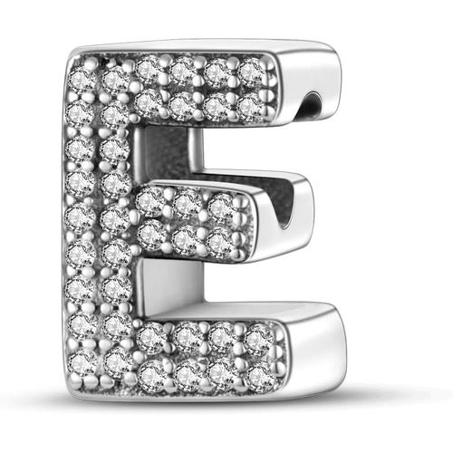 Eryi-Charme Pearl En Forme De Lettre De A À Z Pour Bracelet, En Argent Sterling 925, Compatible Avec Les Bracelets Et Colliers Pandora, Compatible Avec Les Bracelets Européens Pour Femmes Et Filles X