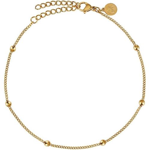Eryi-Bracelet De Cheville Pour Femme - Résistant À L'eau - Bracelet De Cheville Avec Petites Perles Dots I Femme Bijoux De Cheville En Acier Inoxydable En Or - Argent - Or Rose