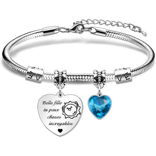 Eryi-Bracelets Pour Femme Fille Amitié Meilleure Collègue Encourageant Cadeaux Bijoux Noël Femme Anniversaire Cadeaux