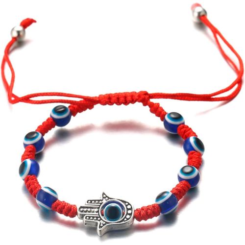 Eryi-Evil Eye Bracelet For Women Men Handmade Braid Red Blue Black String Size Adjustable Protection Mal De Ojo Jewelry With Free Giftbox