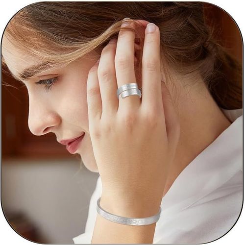Eryi-Bague/Bracelet Ajustable Ayatul Kursi Pour Femme Homme Musulman Anneaux Allah Coran Calligraphie Arabe Anneaux Islam Eid Bijoux Islamiques