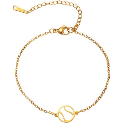 Eryi-Acier Inoxydable Délicat Tennis Pendentif Bracelet Femme Joueur De Tennis Collier Boucle D'oreille À La Mode Sport Balle Bijoux