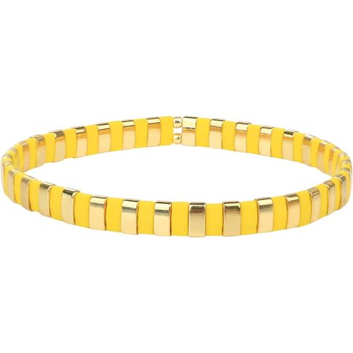 Eryi-Tila Bracelets Extensibles En Perles Bracelets D'amitié Couleurés Bijoux Empilables Femmes Bangles