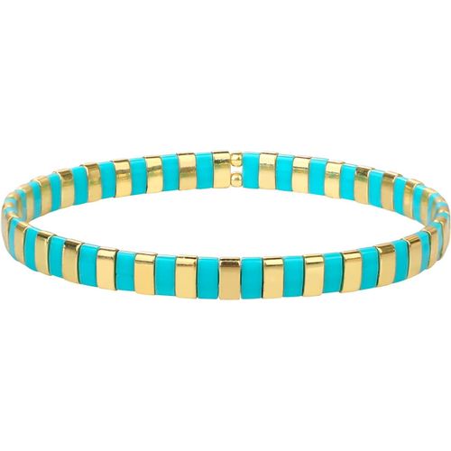 Eryi-Tila Bracelets Extensibles En Perles Bracelets D'amitié Couleurés Bijoux Empilables Femmes Bangles