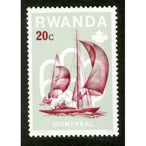Timbre Non Oblitéré Rwanda, Montreal, 20 C