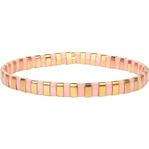 Eryi-Tila Bracelets Extensibles En Perles Bracelets D'amitié Couleurés Bijoux Empilables Femmes Bangles