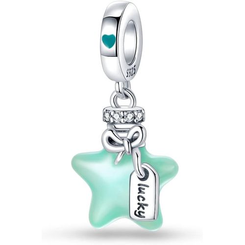 Eryi-Femmes Charms 925 Charms En Argent Sterling Avec Des Perles De Fleurs,Compatible Avec Les Charms Européens Pour Les Femmes Filles Bracelets Pandora