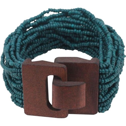 Eryi-Bracelet Large Avec Perles De Rocaille Multicouches Pour Femme (Br1167) - Alliage - Br1167 - Fuchsia - Br-1029