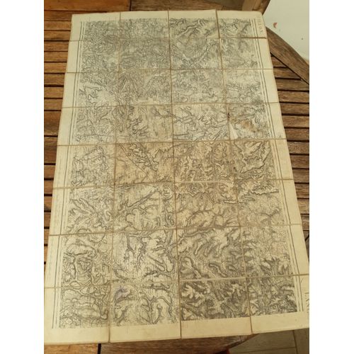 Ancienne Carte De Service Géographique De L'Armée