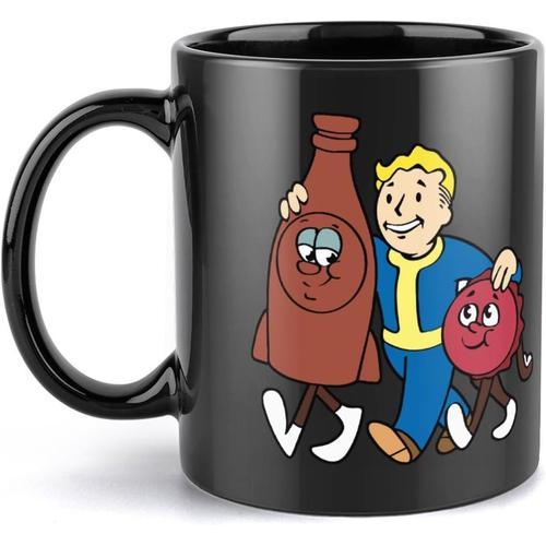 Tasse Fallout 4 Vault Boy Dessin Animé Animation Tasse À Café Tasse À Thé En Céramique Tasse À Cacao Grande Capacité Unisexe Cadeau Créatif Personnalisé 330 Ml