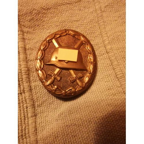 Insigne Soldat Allemand 39/45 Blessé Version Or