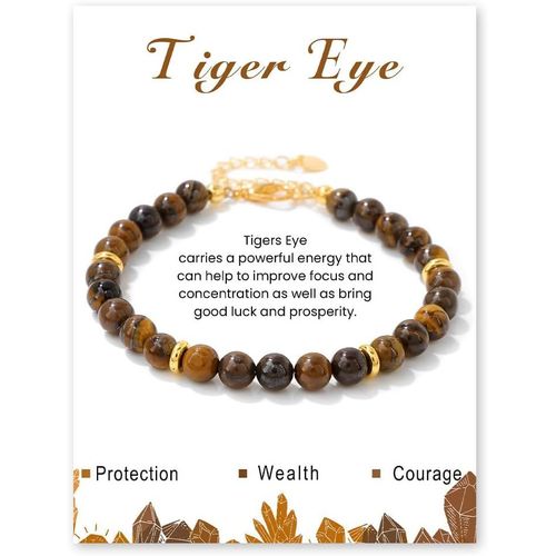 Eryi-Bracelet En Pierre Précieuse Naturelle Pour Femme - Bracelet D'amitié Fait À La Main - Élégant Bracelet Pour Femme