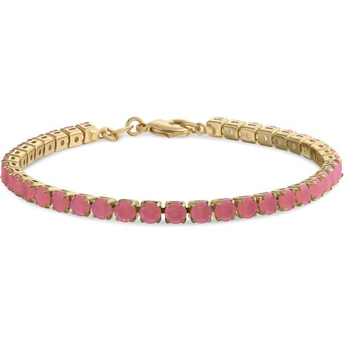 Eryi-Bracelet De Tennis Cz Solitaire En Zircone Cubique Ronde Taillée En Brillant Ou En Cabochonréglage À Griffes 12ctw Pour Femmes Couleurs De Pierres De Naissance Plaqué Or 14 Carats 7,5 Pouces