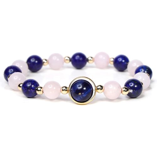 Eryi-Bracelet En Pierre Naturelle Bracelet En Quartz Rose Pour Femme Bracelet En Pierre Précieuse Opale