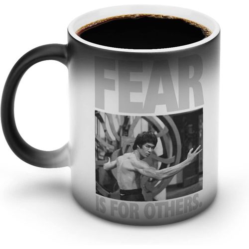 La Tasse Bruce Lee Change De Couleur Lorsqu'elle Est Chauffée, La Tasse À Café Est Durable Et Facile À Nettoyer, Tasse Familiale 330 Ml