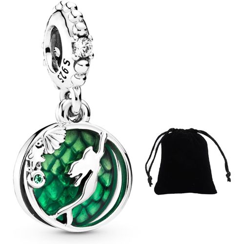 Eryi-Bracelet Femme Charms Pour Bracelet Pandora Collier Femme Charme Perles Jumelles Pour Femmes Bracelet Collier Cadeau Avec Sac En Velours Noir Bracelet Et Collier Pour Dames Cadeau De Mode
