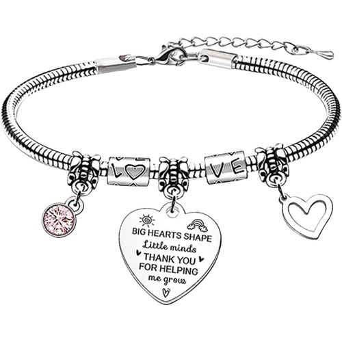 Eryi-1 Pièce Bracelet En Os De Serpent, Bracelet À Chaîne En Forme De C?ur, Bracelet À Breloques En Forme De C?ur, Amour En Forme Bracelet Serpent, Bracelet À Pendentif En Serpent, Cadeau Pour Filles