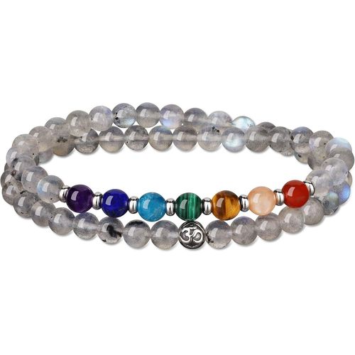 Eryi-Bracelet Chakra Pierre Semi-Précieuse Unisexe