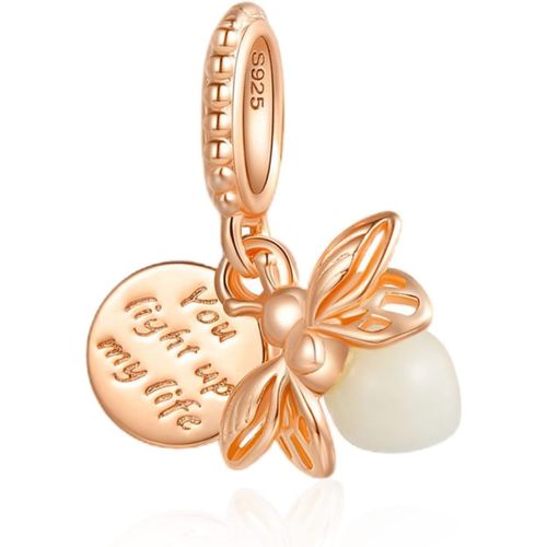 Eryi-Charms Mignon Personnage De Dessin Animé Et Animal 925 Bracelet En Argent Sterling Et Collier Pendentif Perles Bijoux Cadeaux Pour Les Femmes