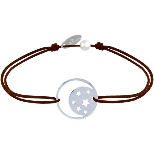 Eryi-- Bracelet Lien Médaille Argent 925 Lune Et Etoiles