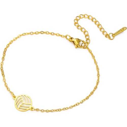 Eryi-Bracelet De Volleyball Pendentif Volleyball Délicat En Acier Inoxydable Bijoux De Sport Ball Pour Equipe Athlète Entraîneur Amateurs De Volleyball
