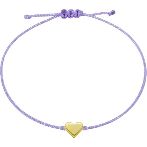Eryi-Bracelet Pour Femme En Macramé Avec C?Ur Doré - Taille Réglable - Fabriqué À La Main - Avec Emballage Cadeau