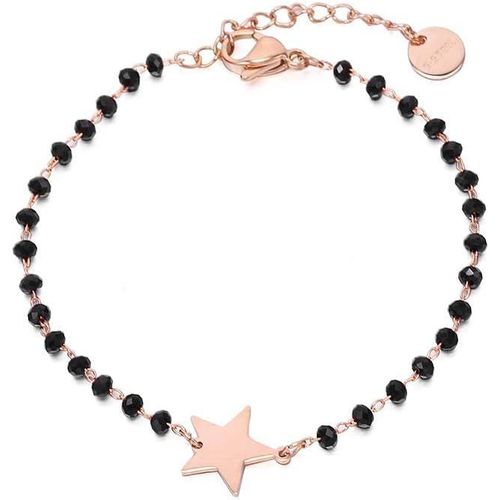 Eryi-Bracelet Étoile En Cristal Pour Femme, Bracelet En Chaîne En Acier Inoxydable Plaqué Or Rose Et Argent, Bracelet De Perles De Charme