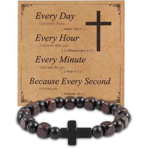 Eryi-Bracelet De Perles En Bois Femmes Bouddha Bracelet De Méditation Lava Rock Bracelets Mala Perles Bracelet