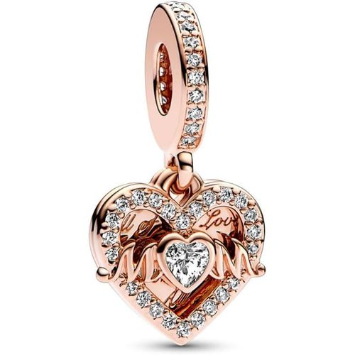 Eryi-Femme Charms-Famille Amour Animaux Argent Sterling 925 Pendentif Avec Zircon Cubique Pour Bracelet