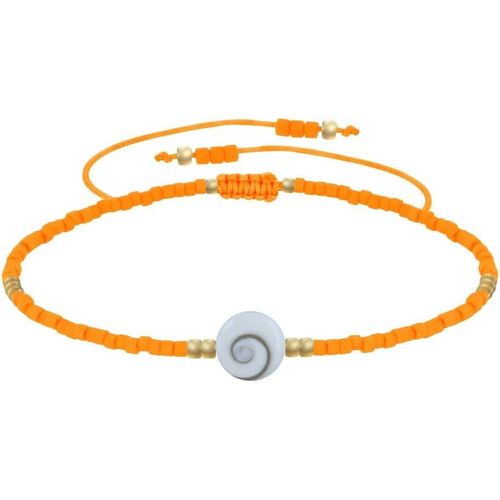 Eryi-- Bracelet Lien Oeil De Sainte Lucie Et Petites Perles Mates
