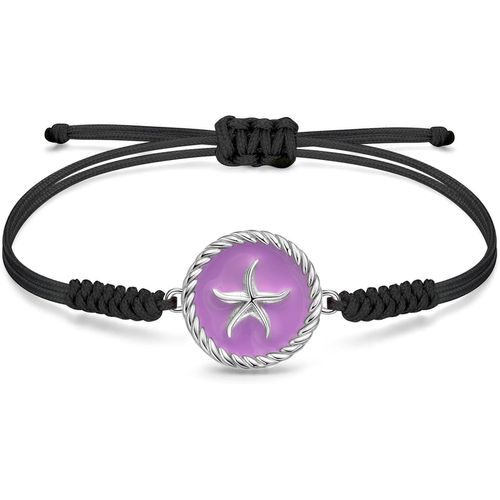 Eryi-Bracelet Corde Femme Original, Pendentif En Émail En Argent 925, Chaîne De Corde Réglable Faite À La Main, Cadeaux De Bijoux Pour Femme