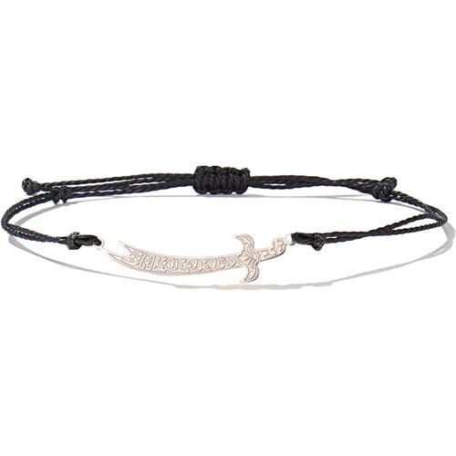 Eryi-Zulfiqar Bracelet Pour Homme Et Femme En Acier Inoxydable Imam Ali Épée Pendentif Islamique Arabe Corde Tressée Islam Bijoux Musulmans