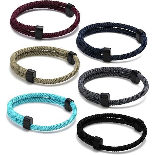Eryi-Bracelet De Couple Aimant Personnalisé Gourmette : Lot De 2 Bracelet Gourmette Acier Inoxydable Pore Femmes Hommes Garçon Fille Meilleur Ami